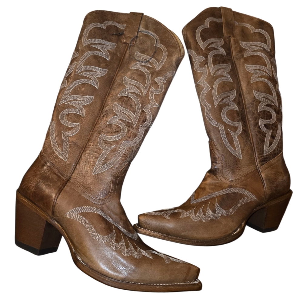 Shyanne High Desert Tall Western Boot Snip Toe Size 10M - Picture 7 of 13
